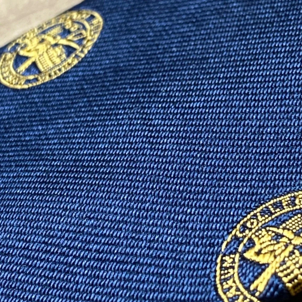 Ben Silver Durham University Silk Tie Collegium Dunelmense Castle Crested